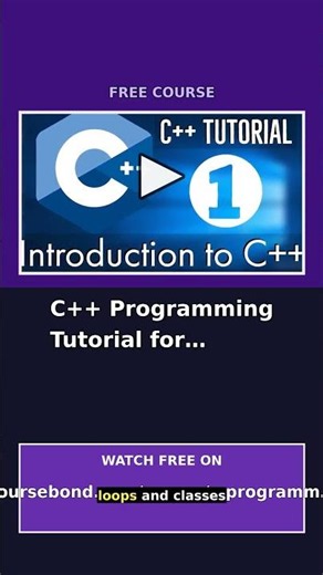 C++ Programming Tutorial for Beginners | Learn C++ from Scratch #Shorts