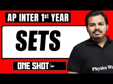 Sets One Shot in Telugu | AP Inter 1st Year | Maths | IPE & EAPCET