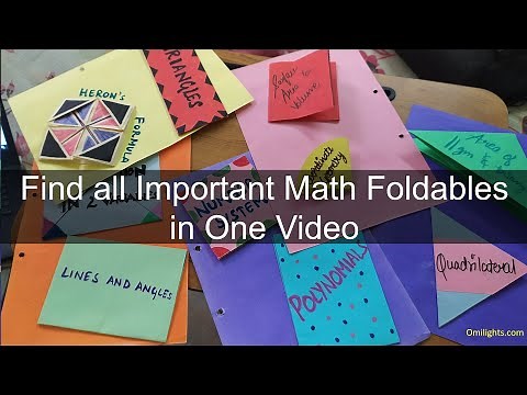 Tricks - Find all the Important Math Foldables for your use here 😀 | Tips How to Make Maths Foldable