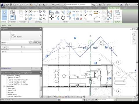 Trim/Extend Multiple Grids in Revit