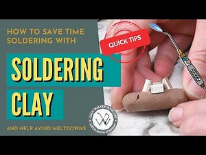 How to Solder Jewelry Using Soldering Clay | Jewelry Making Tutorial | Metalsmith Academy