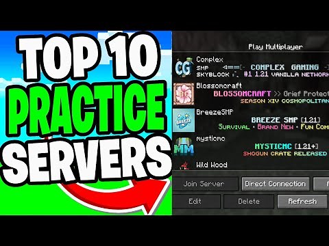 Top 10 PvP Practice Servers For Minecraft 1.21.9! - Tutorial
