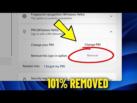 How To Remove PIN in Windows 11 | Disable & Turn Off (Windows Hello) pin Code - 2024