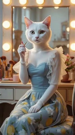 “Cutest Cat Makeup Tutorial Ever! 😽💖”