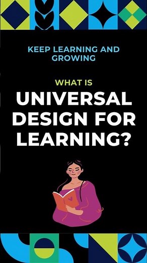 What is Universal Design for Learning? #universaldesign #instructionaldesign #elearning #learning