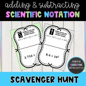 Adding & Subtracting Scientific Notation