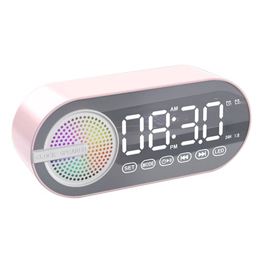 Deals Small Speaker Bluetooth Clock Alarm Clock Intelligent Voice Sound Super Outdoor Subwoofer Mini Plug Card 2025 New - Walmart.ca