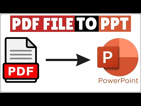 How to Convert PDF to PowerPoint | Convert PDF into PPT