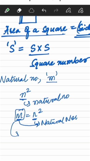 Definition of a Square Number detailed explanation