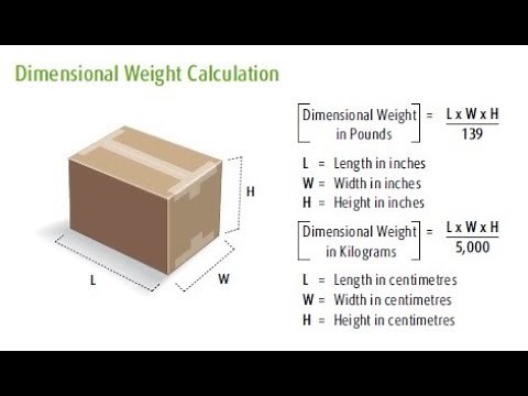 Dimensional Weight Calculator