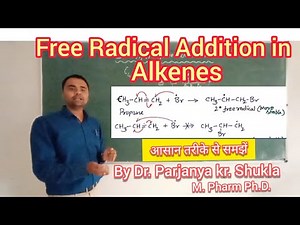 Free Radical Addition in Alkenes | Peroxide Effect | Anti Markovnikov Product| With Mechanism