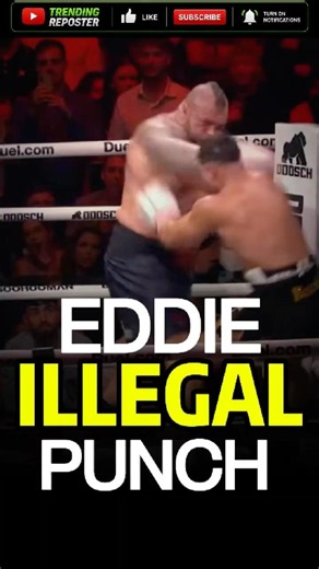 Eddie Hall Lands ILLEGAL Punches vs. Tommy Fury #trending #furyvshall