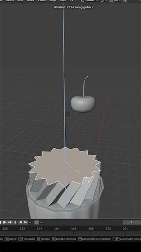 Ice cream in Blender in 1 minute #tutorial #blender