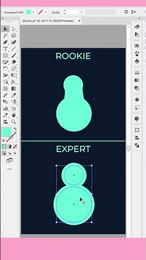 🧶 How to Make Pom Poms in Illustrator – Quick & Easy! 🎨✨ #Shorts