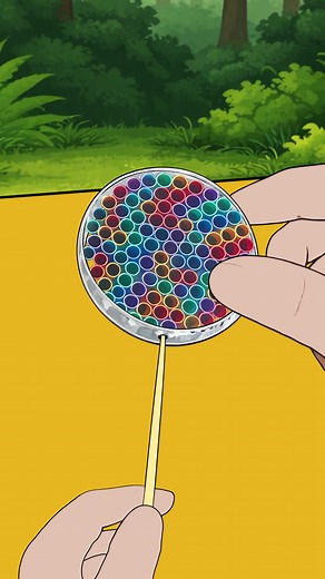 Defense bubble 😎 #animation #bubble #diycrafts #straw | Bubble