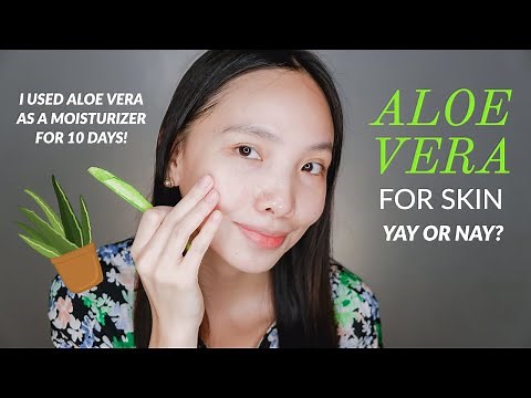 How to apply FRESH ALOE VERA GEL on your FACE | 10 DAY CHALLENGE | NATURAL SKINCARE and REMEDY
