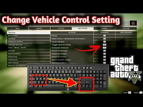 Gta V (5) PC Change Keyboard Control Setting Driving Setting