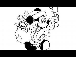 How to Coloring Mickey Mouse Step by Step, Mickey mouse drawing and coloring pages for Kids, 16