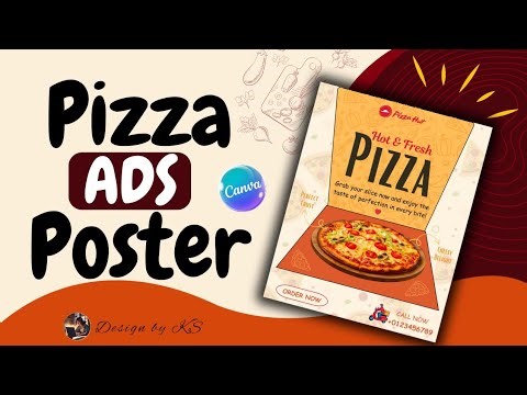 How to Create a Pizza Ads Poster Design in Canva