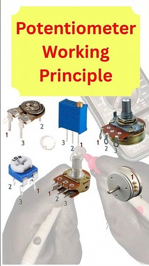 Potentiometer Working Principle | How a Potentiometer Works #experiment #potentiometer#electronic