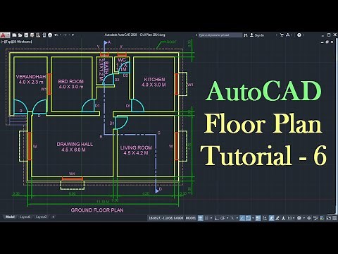 AutoCAD Floor Plan Tutorial for Beginners - 6