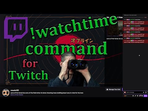 !watchtime command for twitch chat & fix for 0 watchtime 2023