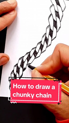 Easy Chunky Chain Drawing Tutorial