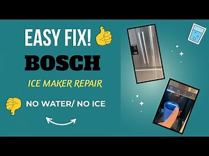 Bosch Ice Maker Repair Model B36CD50 / Easy Fix!