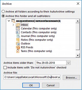 Quickly Create your Outlook archive folder - Info | Remo Software