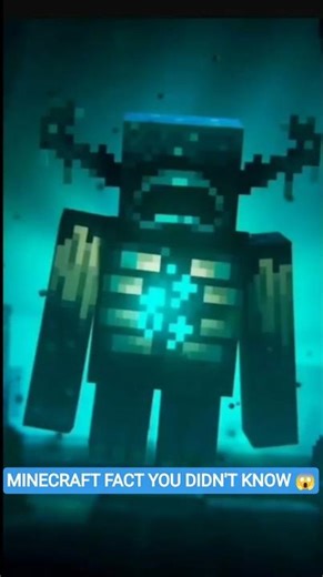 The Warden Is Hunting You 😳 (Minecraft Facts) #minecraft
