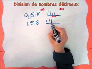 Division de nombres décimaux