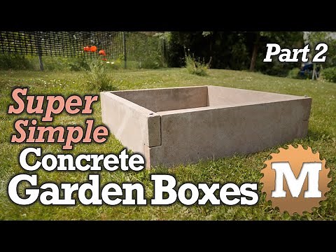 SUPER Simple Concrete Garden Boxes - PART 2 - Build Molds & Cast the Panels