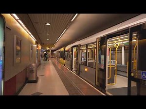 United Kingdom, Manchester, tram night ride from Deansgate Castlefield to Piccadilly