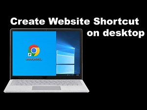 How to create website shortcut on desktop windows 10 | Create a shortcut to a website on my desktop