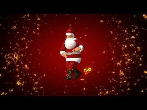 5 Hour 4K Santa Dancing on Red VJ Loop 🎅🔴 – Bold Christmas Visuals (No Audio)