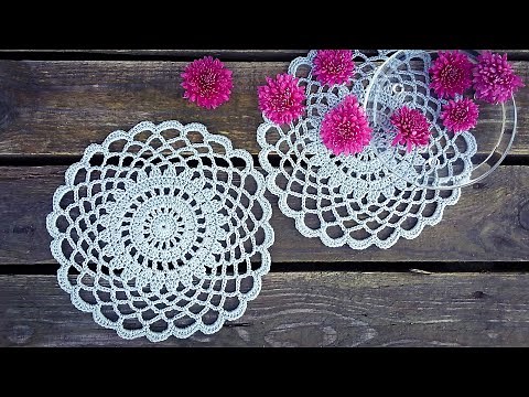 Simple Crochet Doily Tutorial Easy For Beginners