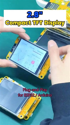 2.8” Compact TFT Display, Plug-and-play for ESP32/Arduino#lcd #display #tft #esp32 #arduino #hmi