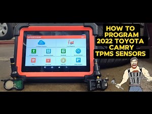 HOW TO PROGRAM NEW TPMS SENSORS ON 2022 TOYOTA CAMRY _ LAUNCH X431 SCANNER