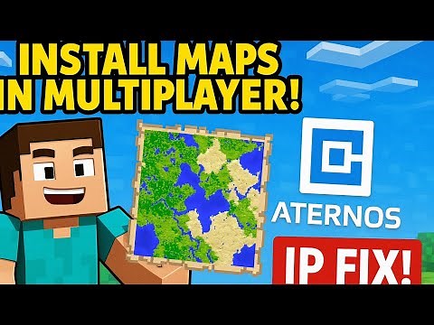 How to Install Maps in Multiplayer Server Minecraft | Fix Issues with Aternos IP Address | Aternos