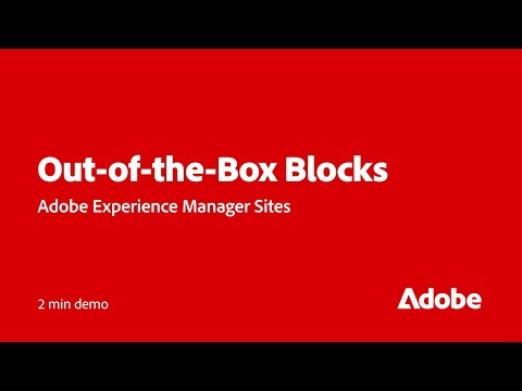 Build HTML Experiences Faster with AEM Sites Out-of-the-Box Blocks | Adobe for Business