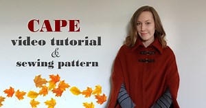 Sewing a cape with pockets - a video tutorial