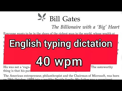english dictation 40 wpm | english typing paragraph | fast typing dictation | typing dict. practice