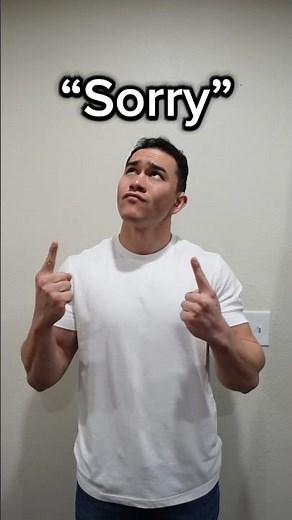 Learn ASL “Sorry” #americansignlanguage #asl #deaf #hardofhearing #english #education #sorry #learn