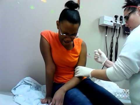 Getting A Shot At The Doctors Crying ! ?