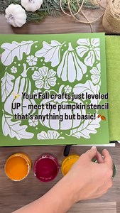 124 reactions · 12 shares | Our brand new Abstract Pumpkin Stencil is...