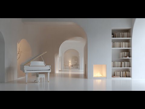 Reading In A Cozy Library | Soft Piano Playlis