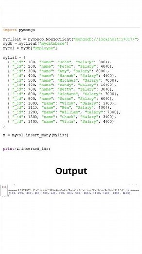 MongoDB database in Python😊