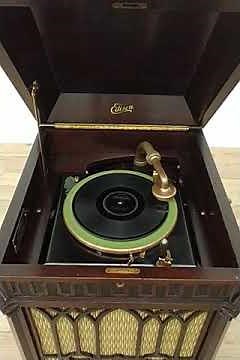 Edison C250 Record Player Antique Wind Up Phonograph Records