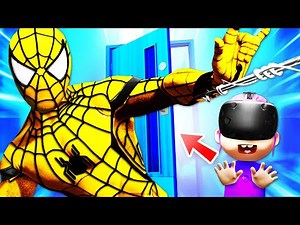 Escaping With ULTRA SPIDERMAN In VR BABY SIMULATOR