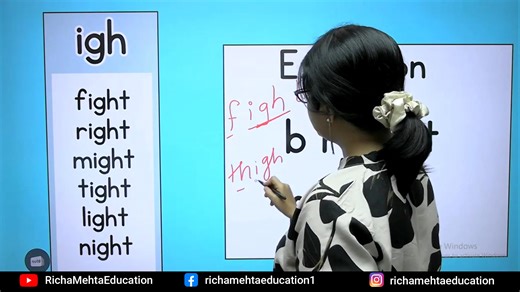 How To Teach Phonics Rule | How To Teach Spelling Rules To Kids | Richa Mehta Education #englishreading #english #phonics #igh #vowel #spellingrules #phonicsrules #education #englishreading #improvereading #education #teachingenglish #study #reading #learning #read #writing #learnphonics #phonicssounds #jollyphonics #jolly #sound | Richa Mehta Education